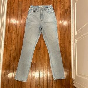 Abercrombie and Fitch, 90 slim straight jeans, curve love.